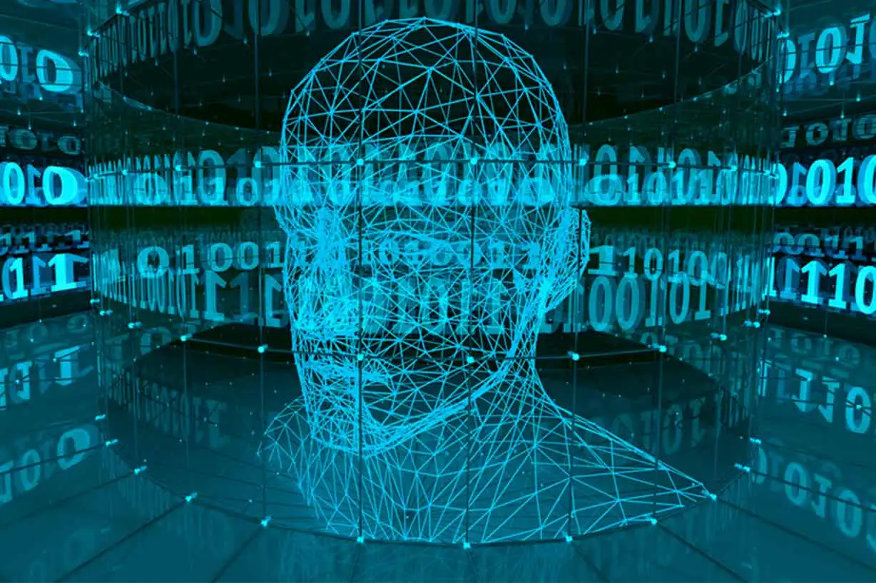 A visual representation of data in the form of a man’s head surrounded by transport data sets 